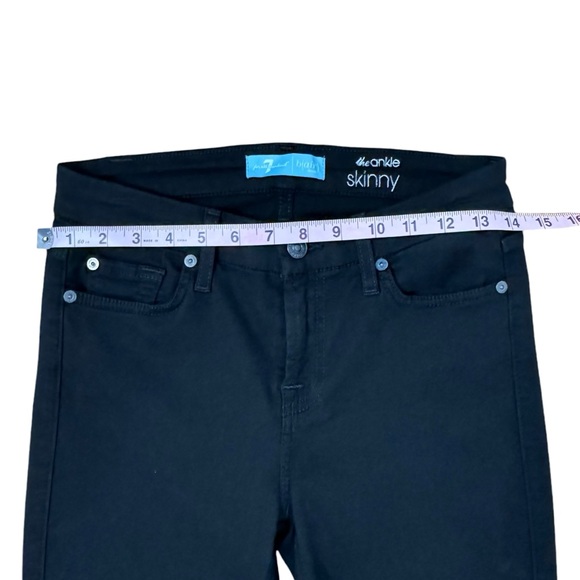 7FAMK 7 For All Mankind B(air) Super Skinny Ankle Jeans Babylon Black Size‎ 26 - Picture 12 of 14